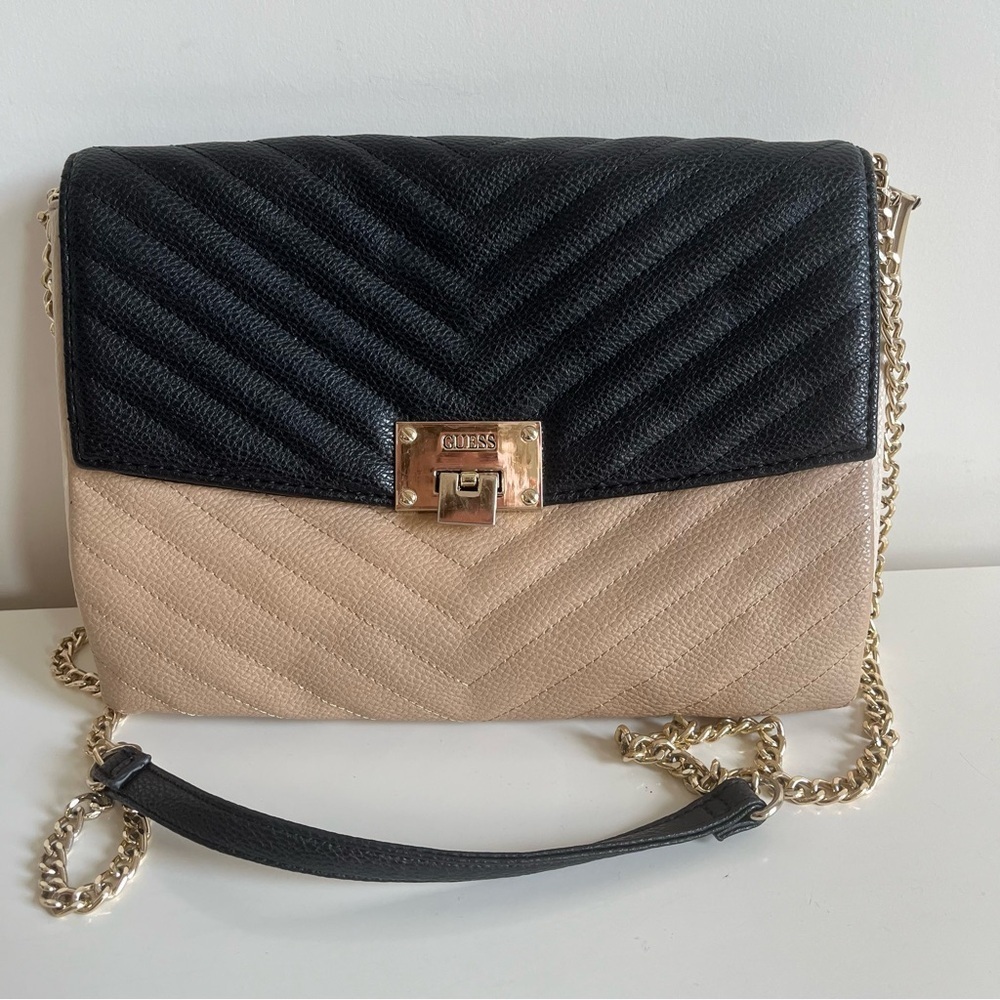 Guess Alinda Convertible Crossbody Clutch Bag Colorblock